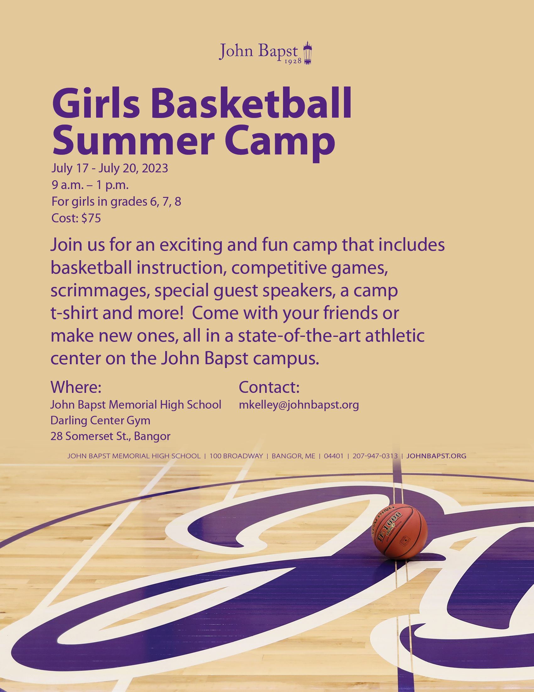 July_2023_Girls_Basketball_Summer_Camp John Bapst